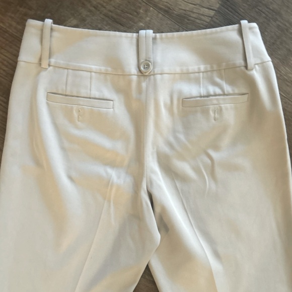 Women’s Ann Taylor LOFT khaki rayon spandex stretch dress pants size 4 wide leg - Picture 3 of 7